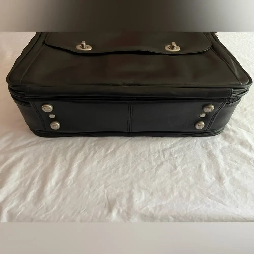 KENNETH COLE NEW YORK Genuine Leather Shoulder Bag Briefcase Business Laptop Bag